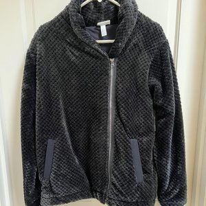 NWT Zella (Nordstrom) Black Fleece Moto Jacket, Size M